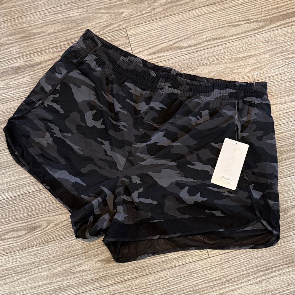 Mesh Racer Run Mid Rise 4" Short - Picture 2 of 8